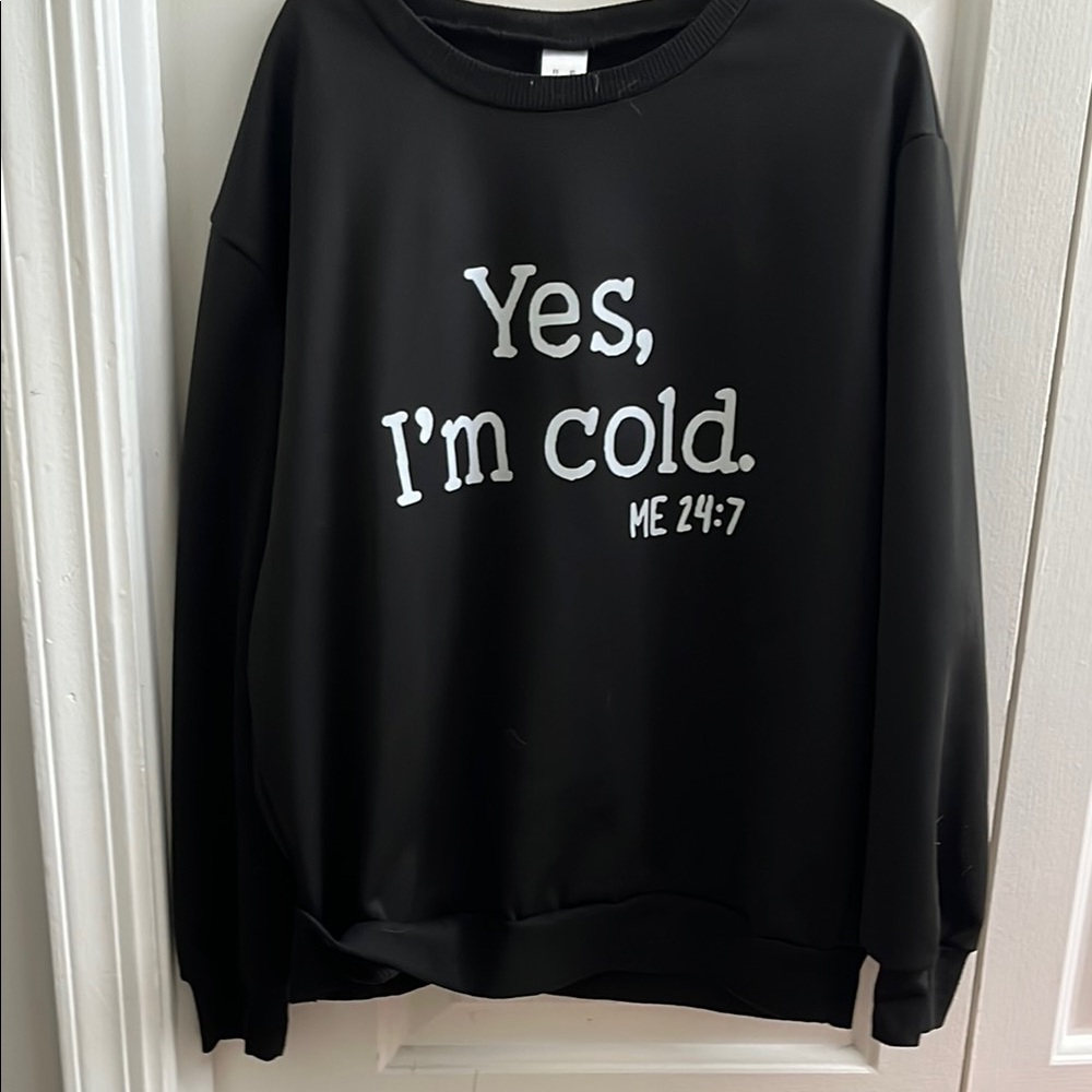 Black Graphic Unisex Sweater